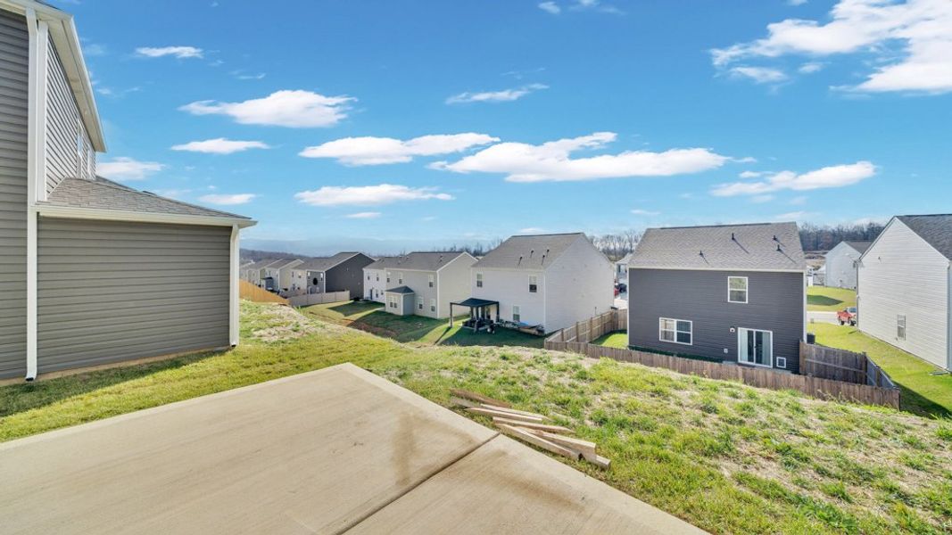 Exterior details and patio area of a home in Johnson Farms, Greeneville (Image 3). Exterior details and patio area of a home in Johnson Farms, Greeneville (Image 3).