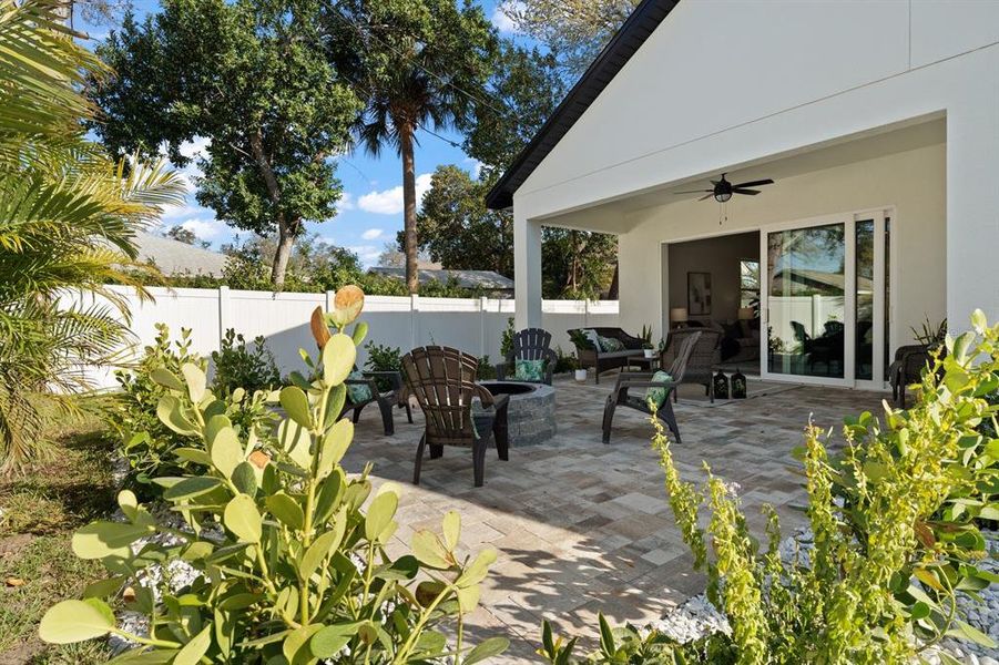 Exterior details and patio area of a home in , Dunedin (Image 3).