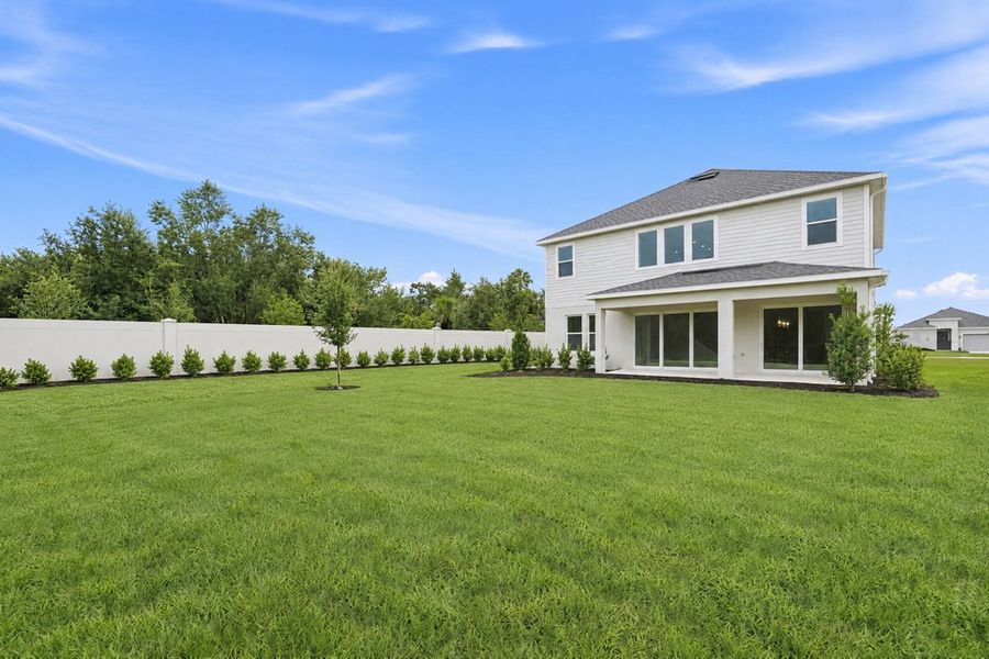 Exterior details and patio area of a home in Skye Ranch Community Group Page, Sarasota (Image 16).