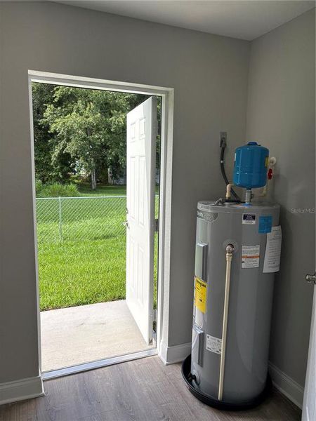 Laundry Room w/Exit through Back Door