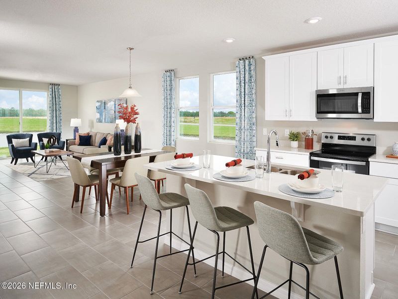 Furnished interior view inside a new home in Colbert Landings, Palm Coast (Image 8).