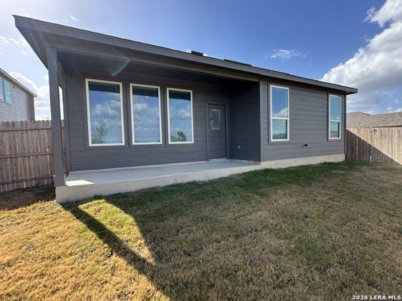 Exterior details and patio area of a home in Juniper Ranch, Spring Branch (Image 3). Exterior details and patio area of a home in Juniper Ranch, Spring Branch (Image 3).