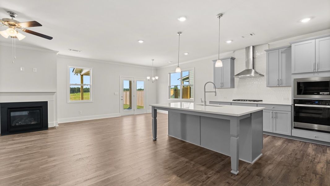 Representative furnished interior of a home built from the Bellview by D.R. Horton in Hamptons at Riverwood East, Dallas (Image 6).