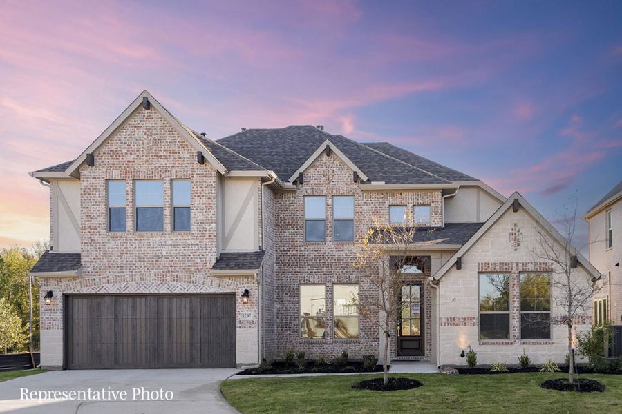 Representative exterior photo of a completed home built from the Arlington by Pacesetter Homes in Heartland, Heartland, TX (Image 20).