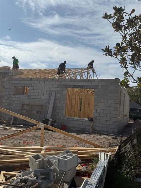 In-progress construction of a new home in , Kissimmee, FL (Image 10). In-progress construction of a new home in , Kissimmee, FL (Image 10).