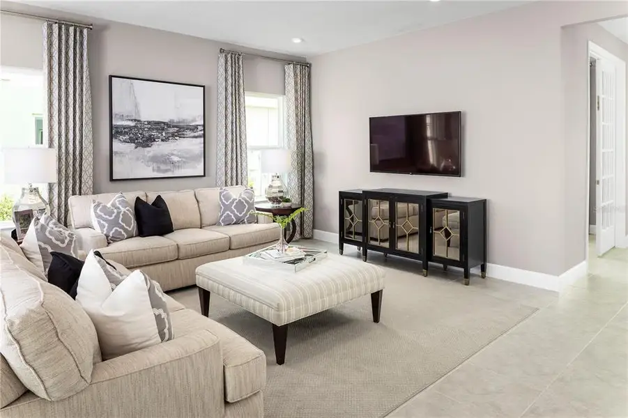 Furnished interior view inside a new home in Brooks Landing, Titusville (Image 12).