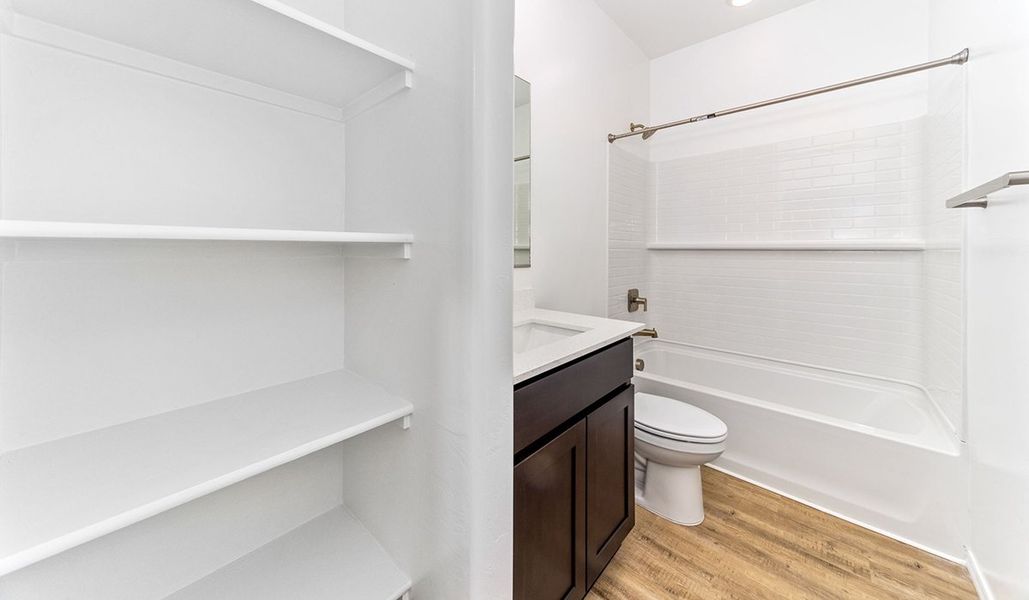 Representative furnished interior of a home built from the Dalea by D.R. Horton in Hanson Ridge, Vail (Image 10).