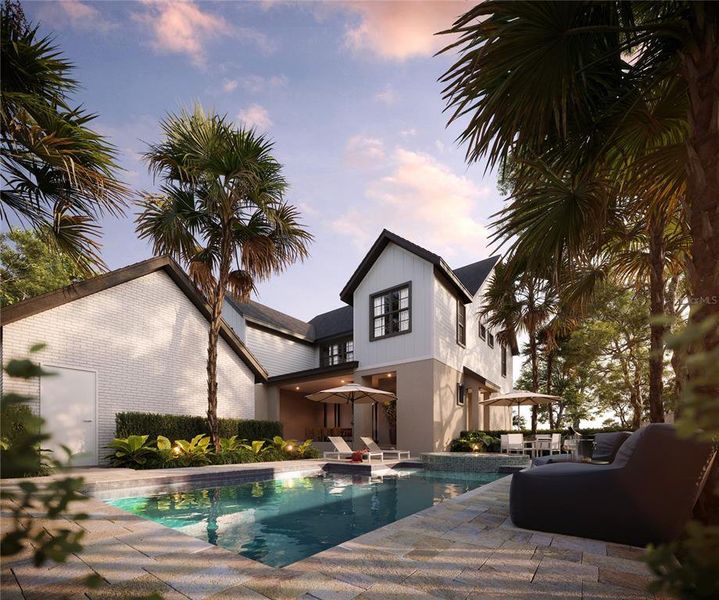 Exterior details and patio area of a home in The Grove, Oakland (Image 2). Exterior details and patio area of a home in The Grove, Oakland (Image 2).