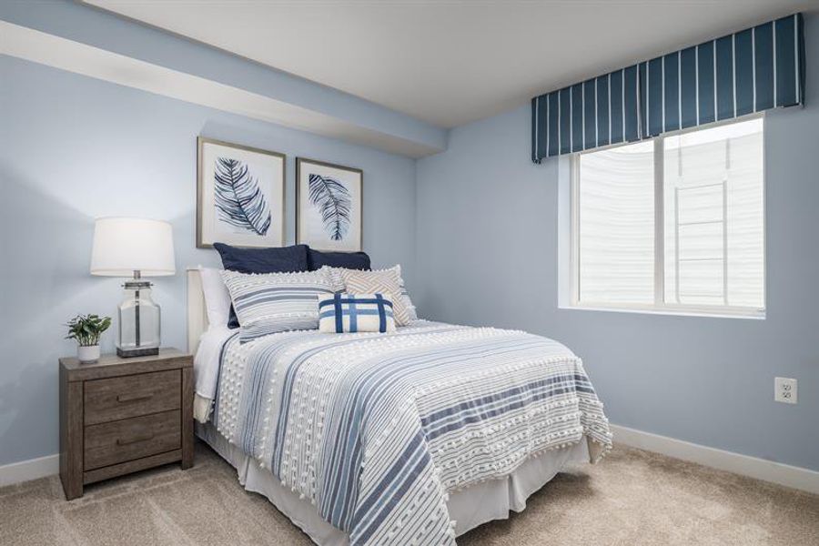 Representative furnished interior of a home built from the Grand Nassau by Ryan Homes in Hope Pointe Townhomes, North Myrtle Beach (Image 22).