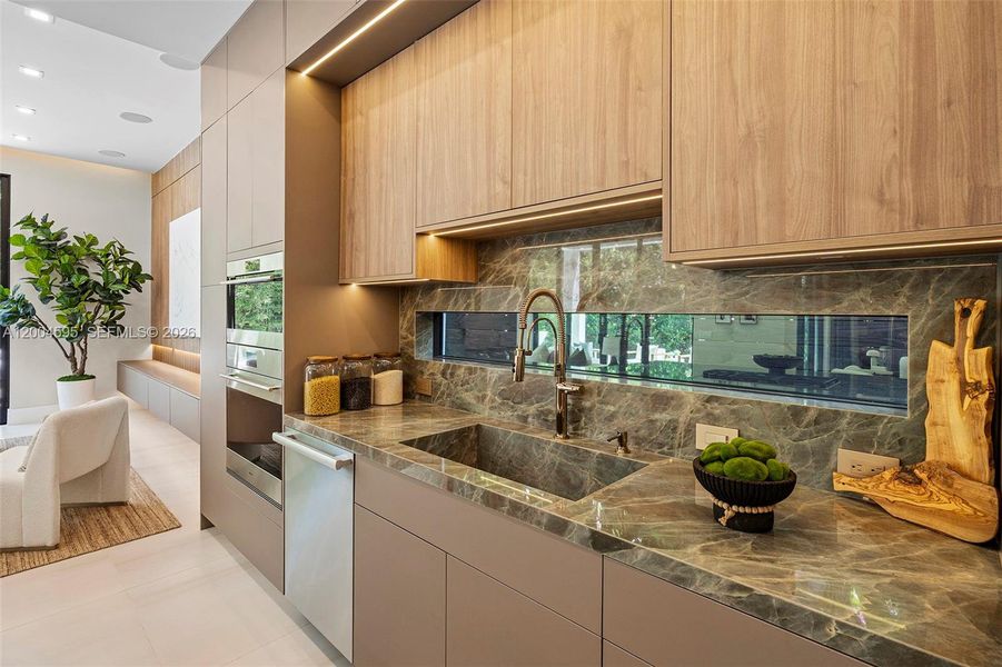 Furnished interior view inside a new home in , Miami (Image 6).