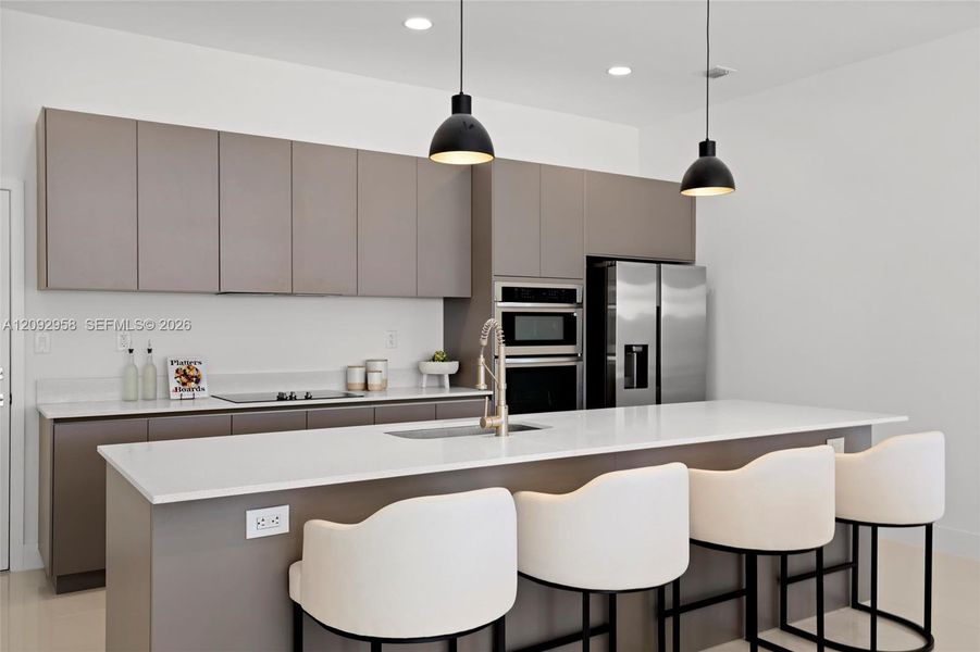 Furnished interior view inside a new home in , Fort Lauderdale (Image 5). Furnished interior view inside a new home in , Fort Lauderdale (Image 5).