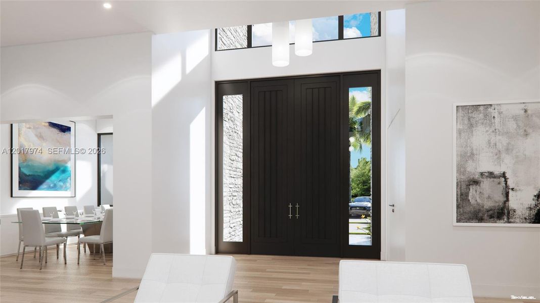 Furnished interior view inside a new home in , Plantation (Image 7).