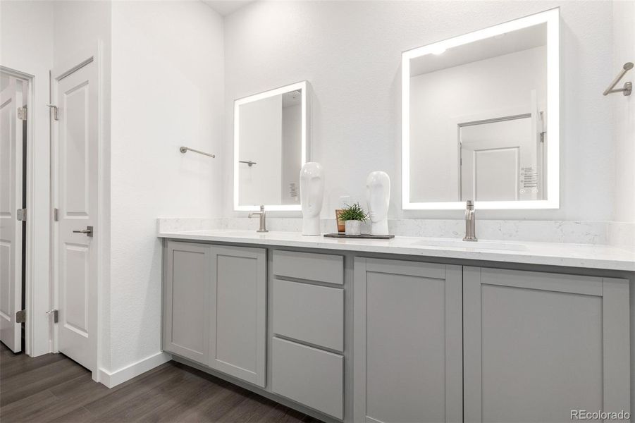 Furnished interior view inside a new home in Gateway Commons, Denver (Image 11).