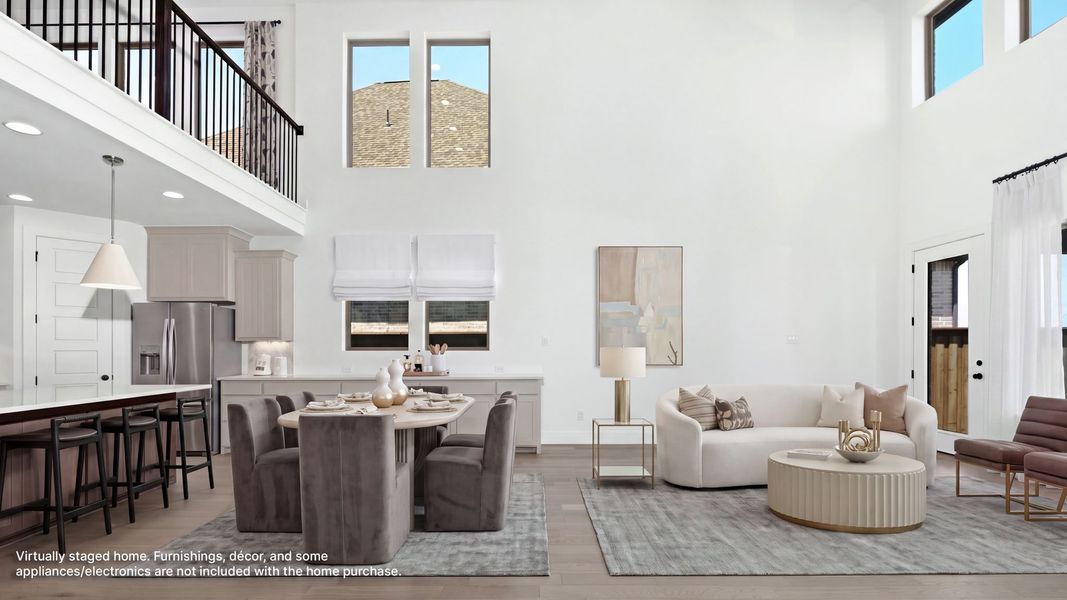Furnished interior view inside a new home in Trinity Falls, McKinney (Image 5). Furnished interior view inside a new home in Trinity Falls, McKinney (Image 5).