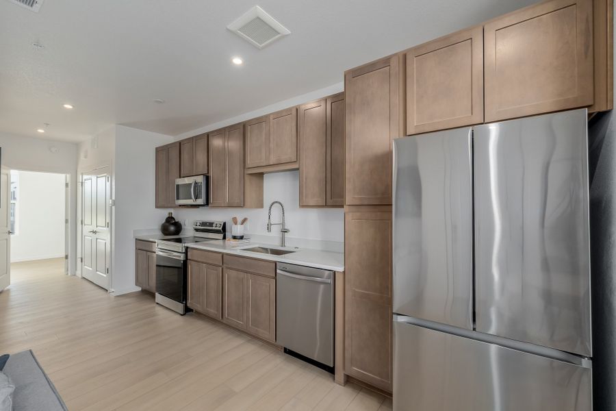 Furnished interior view inside a new home in The Scene at Sloan's Lake, Denver (Image 12).
