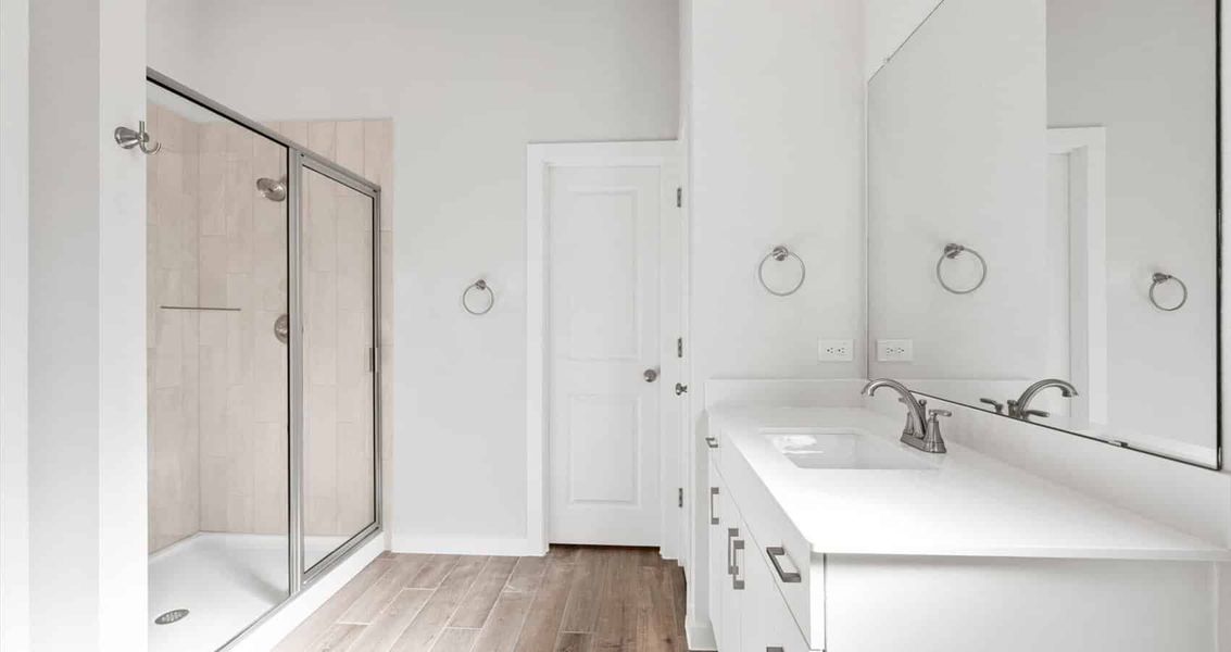 Furnished interior view inside a new home in Trace, San Marcos (Image 7).