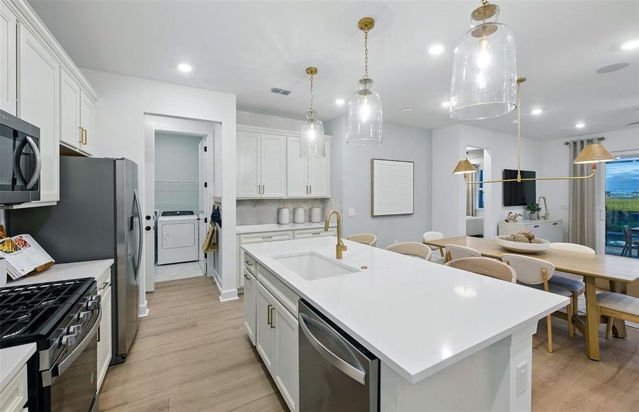 Furnished interior view inside a new home in Seminole Palms, Palm Coast (Image 11).