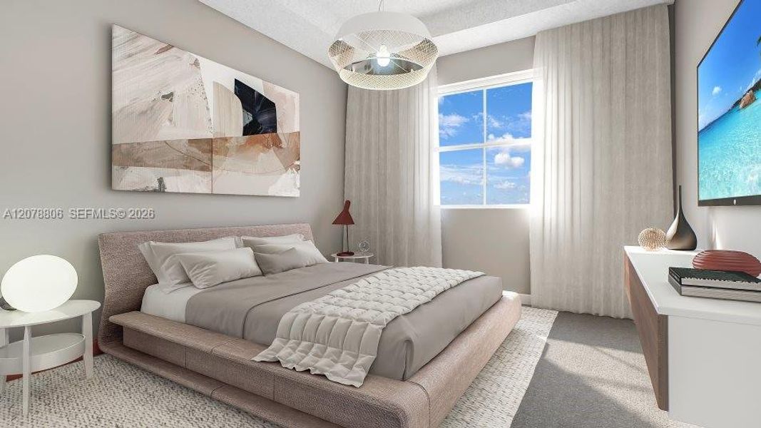 Furnished interior view inside a new home in Altamira, Homestead (Image 9).