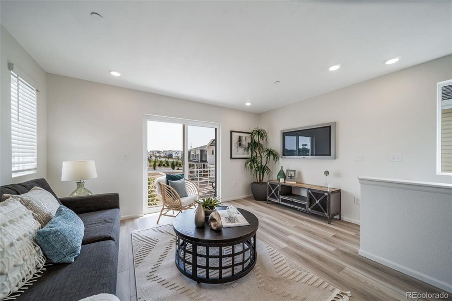 Furnished interior view inside a new home in Reunion, Commerce City (Image 27).