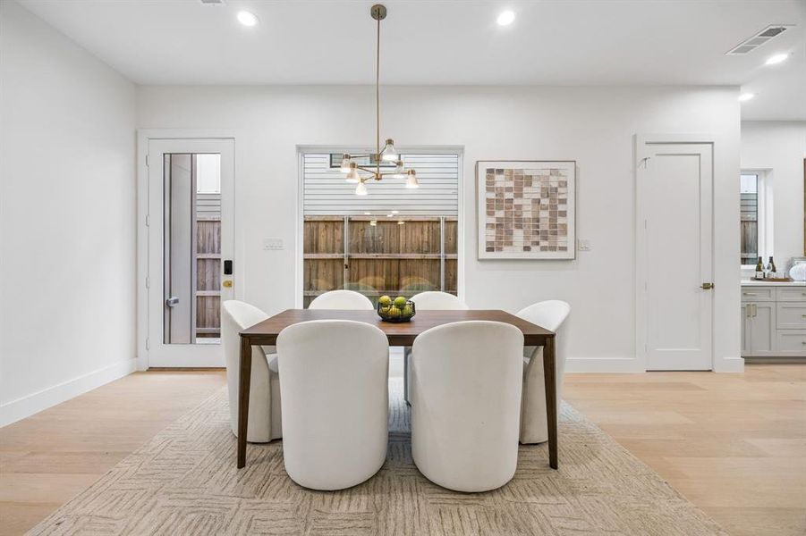Furnished interior view inside a new home in , Dallas (Image 7).