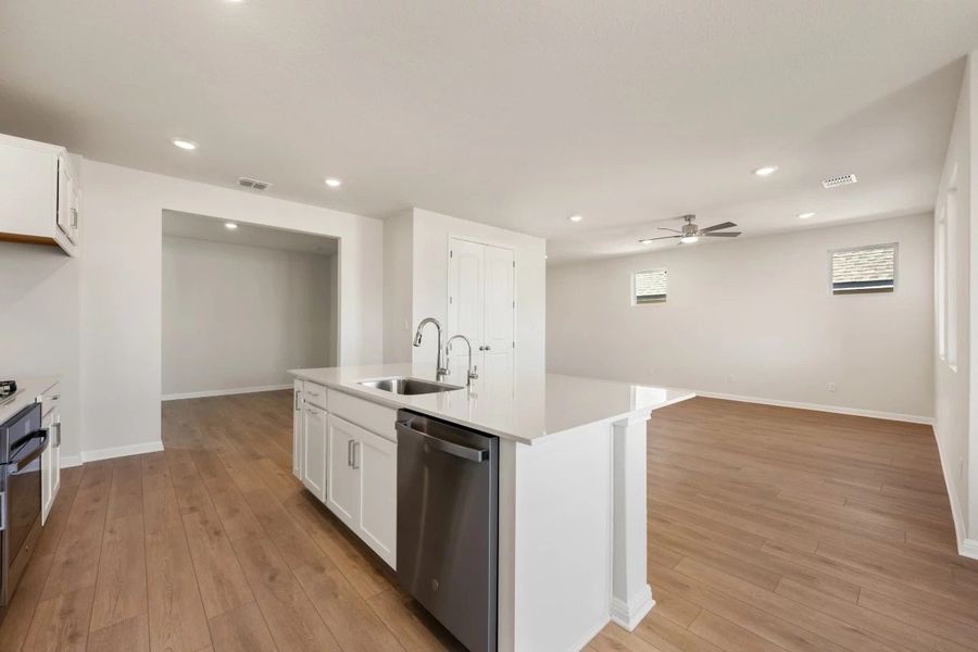 Furnished interior view inside a new home in Cannon Ranch, Dripping Springs (Image 7).