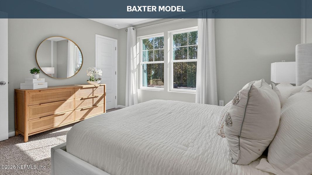 Furnished interior view inside a new home in Liberty Cove, Yulee (Image 20). Furnished interior view inside a new home in Liberty Cove, Yulee (Image 20).