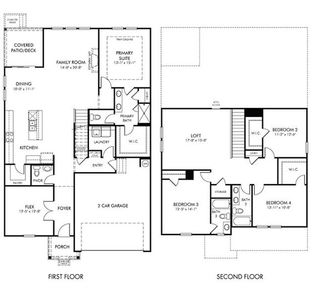 2D floor plan layout of this home in Waltons Grove, Mount Juliet, TN (Image 2).