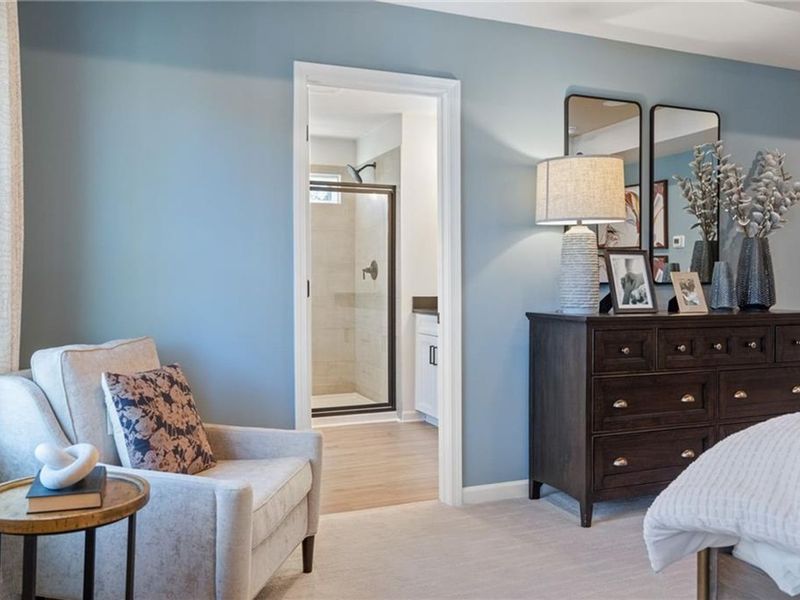 Furnished interior view inside a new home in The Village at Shallowford, Kennesaw (Image 44). Furnished interior view inside a new home in The Village at Shallowford, Kennesaw (Image 44).