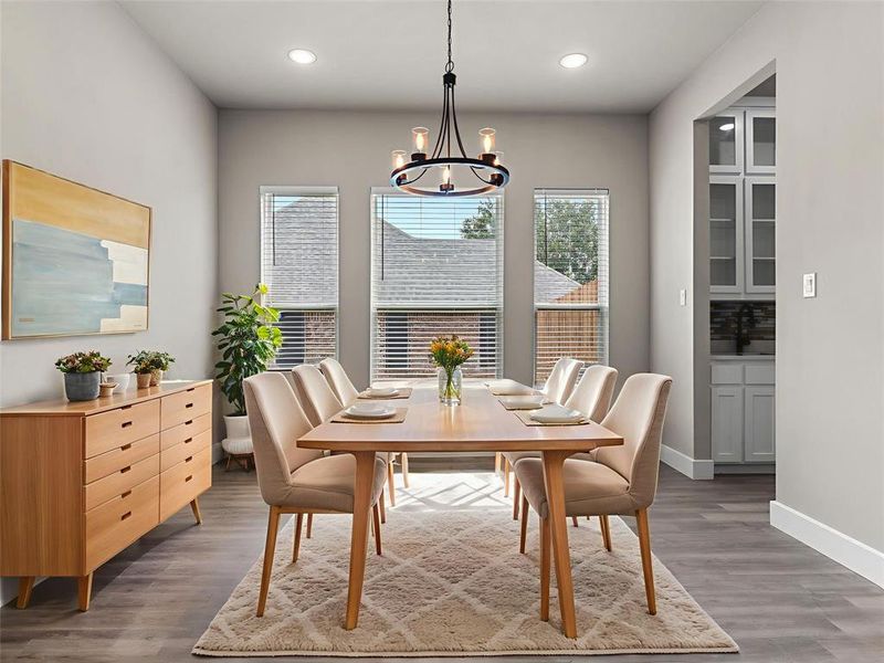 Furnished interior view inside a new home in , Denison (Image 16).