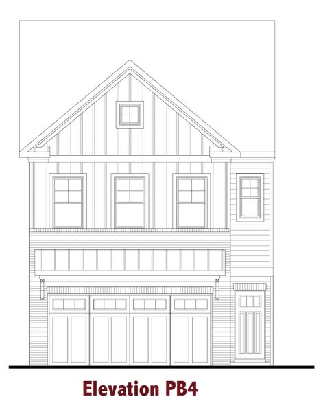 Representative rendering of the exterior for the Durham by Chafin Communities (Image 7).