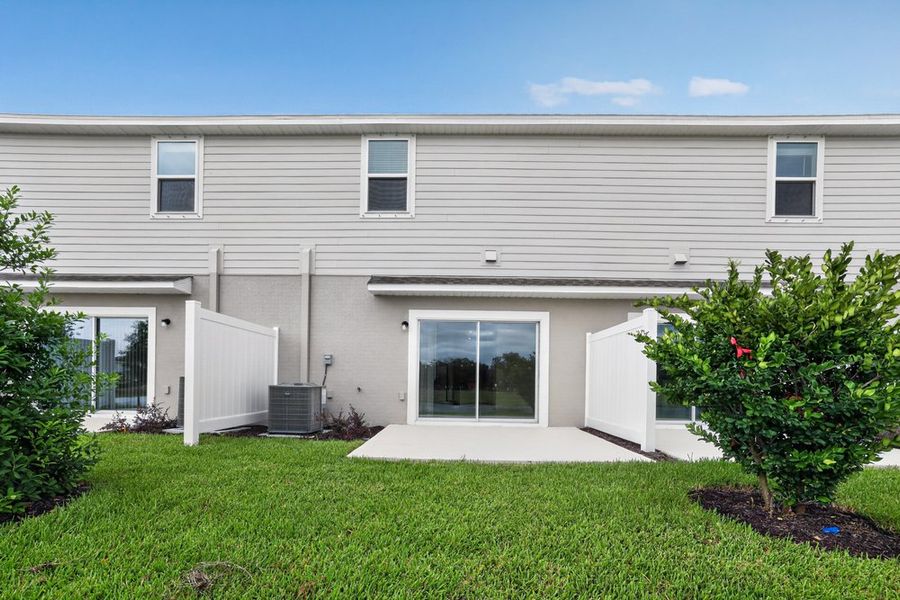 Exterior details and patio area of a home in Firethorn, Parrish (Image 3).
