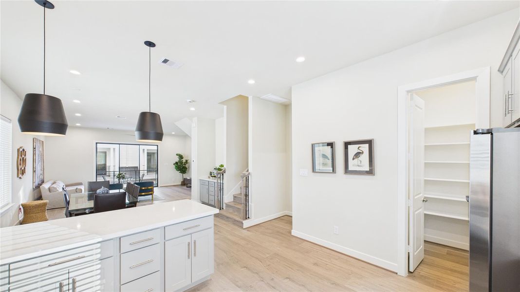 Furnished interior view inside a new home in Willowbend Point, Houston (Image 4). Furnished interior view inside a new home in Willowbend Point, Houston (Image 4).