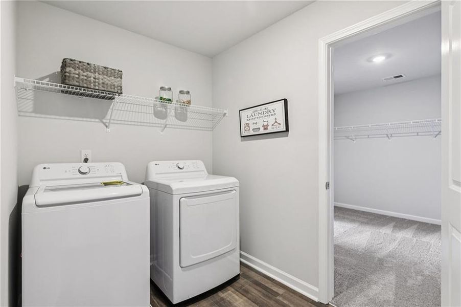 Furnished interior view inside a new home in The Hills at Cedar Creek, Winder (Image 36).