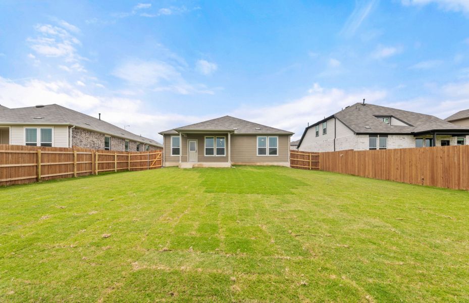 Backyard with Covered Patio