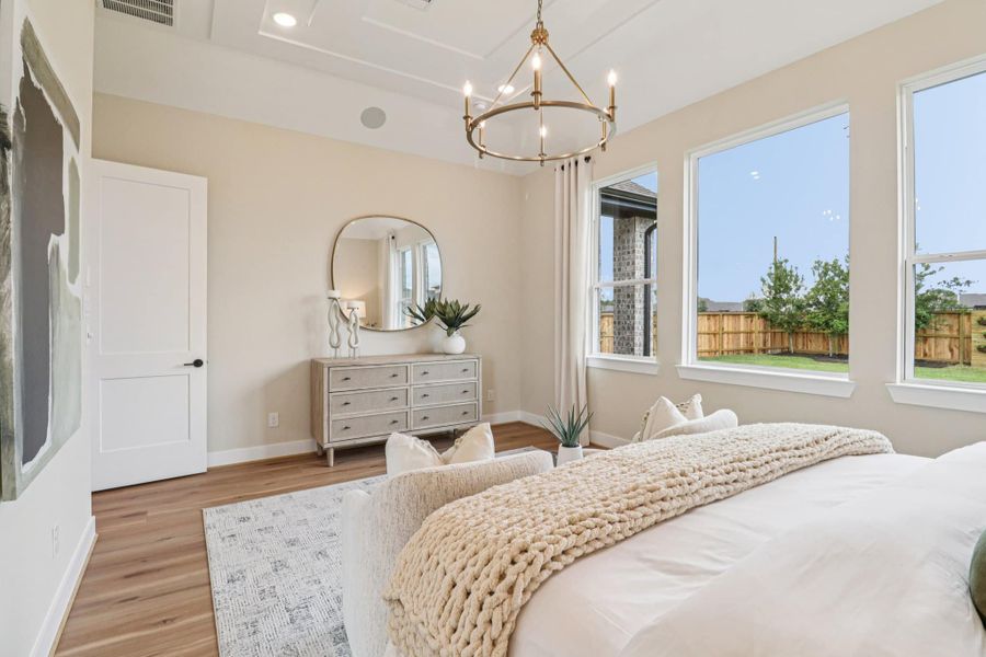 Representative furnished interior of a home built from the Lauren – 55′ Lot by Chesmar Homes in Attwater, Waller (Image 9).