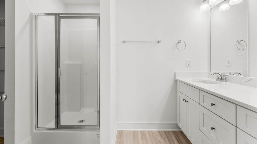 Furnished interior view inside a new home in Chateau Nemours, Port Saint Joe (Image 11).