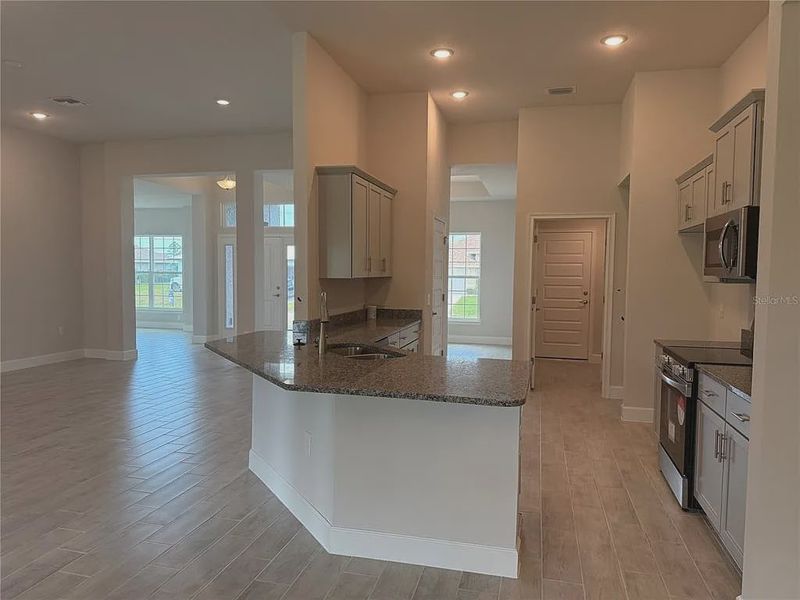 Furnished interior view inside a new home in South Gulf Cove, Port Charlotte (Image 4). Furnished interior view inside a new home in South Gulf Cove, Port Charlotte (Image 4).