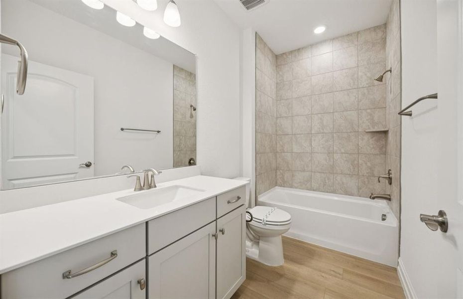 *Floorplan representation, not actual home  - Spacious secondary bathroom