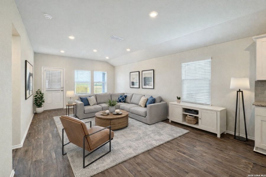 Furnished interior view inside a new home in Saengerhalle Meadows, New Braunfels (Image 3).