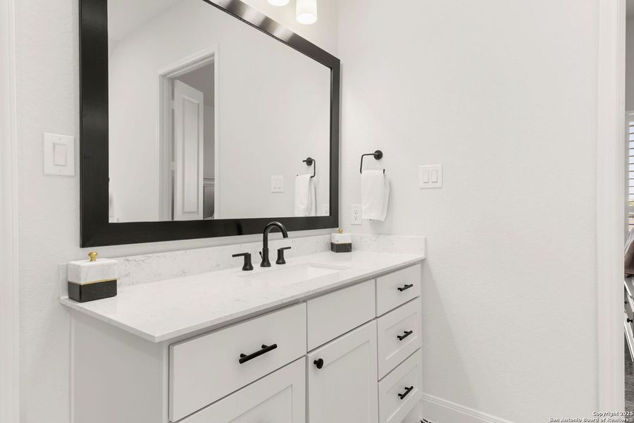 Furnished interior view inside a new home in Meadows Of Mill Creek 60', Seguin (Image 6).