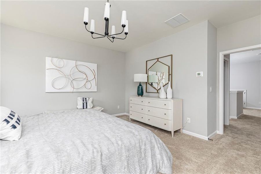 Furnished interior view inside a new home in Madison at Buice Lake, Acworth (Image 28).