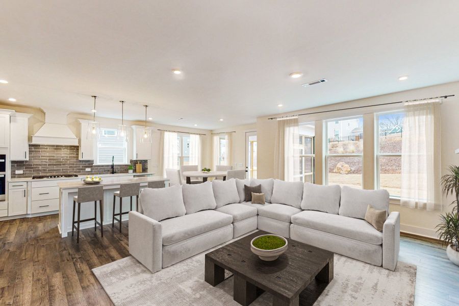 Furnished interior view inside a new home in Friendship Village, Apex (Image 7).
