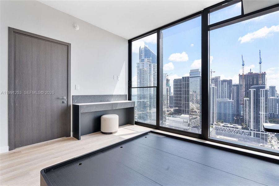 Furnished interior view inside a new home in , Miami (Image 13).
