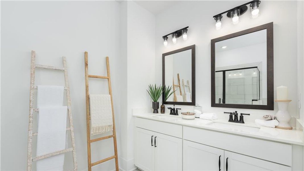 Furnished interior view inside a new home in The Village at Sandy Plains, Marietta (Image 39).