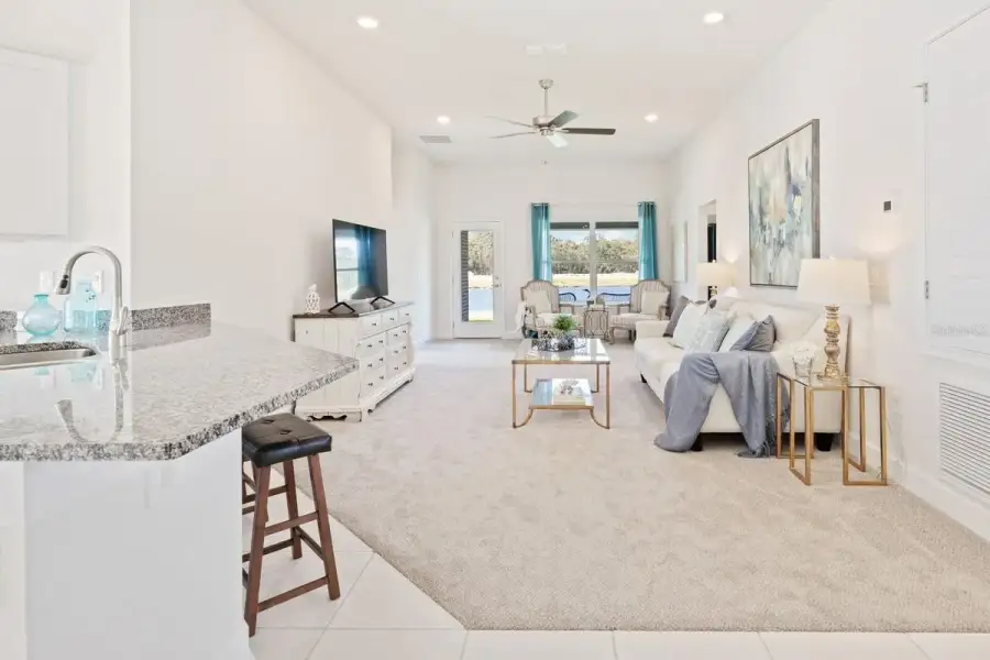 Representative furnished interior of a home built from the 1820 by Adams Homes in Flagler Estates, Hastings (Image 17).