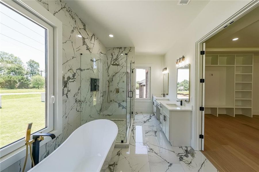 Furnished interior view inside a new home in , Dacula (Image 39).