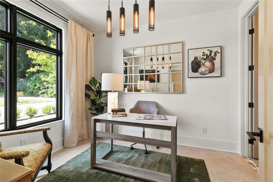 Furnished interior view inside a new home in , Atlanta (Image 38).
