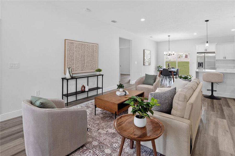 Furnished interior view inside a new home in , Citrus Springs (Image 8).