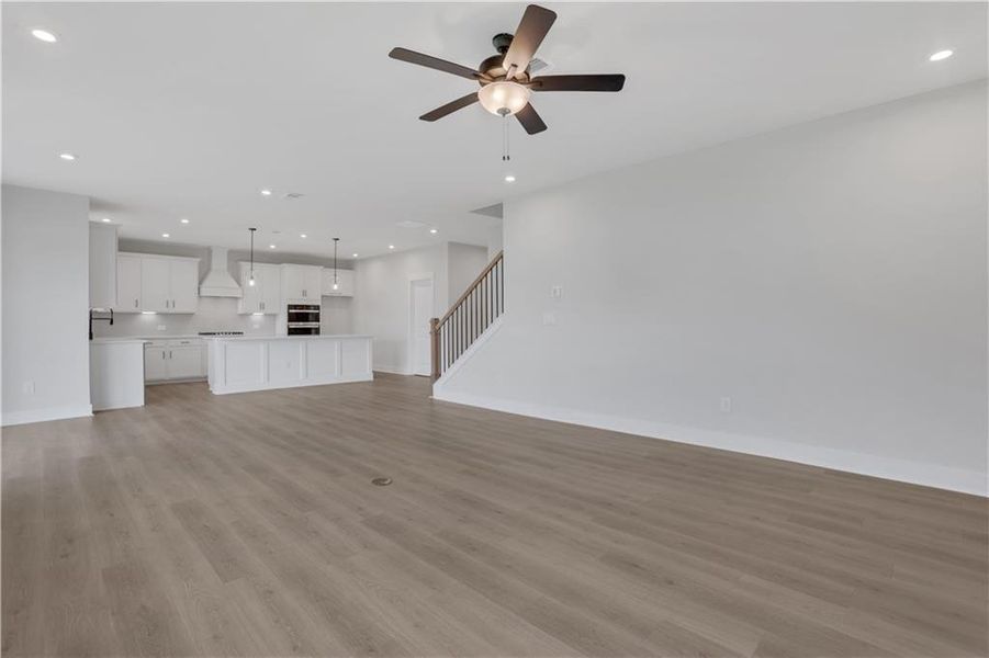 Spacious, unfurnished interior of a new home in The Paddocks at Doc Hughes, Buford (Image 36).