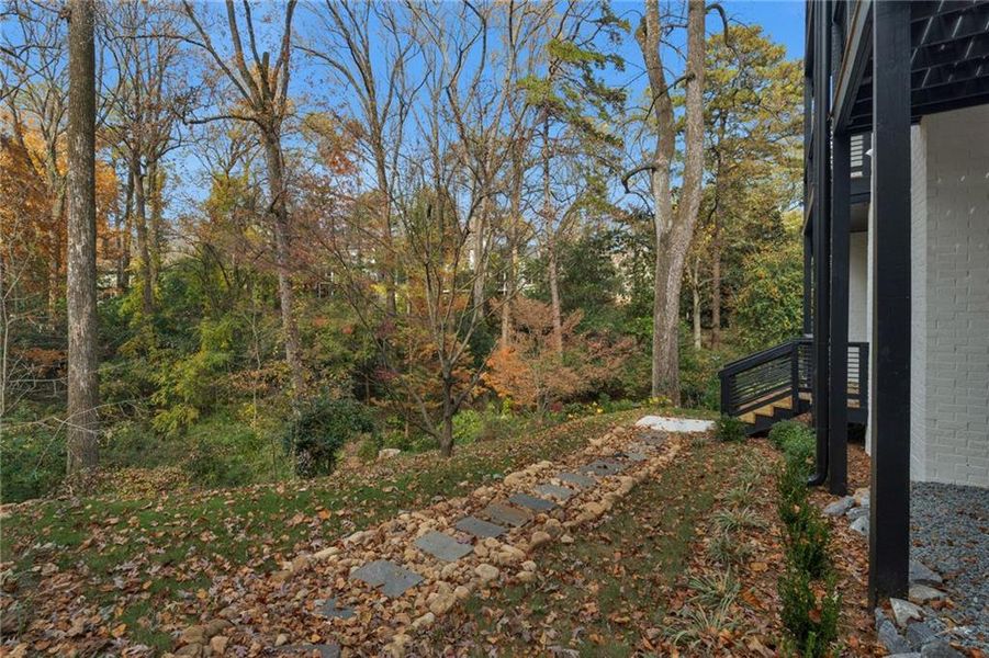 Exterior details and patio area of a home in , Atlanta (Image 42). Exterior details and patio area of a home in , Atlanta (Image 42).